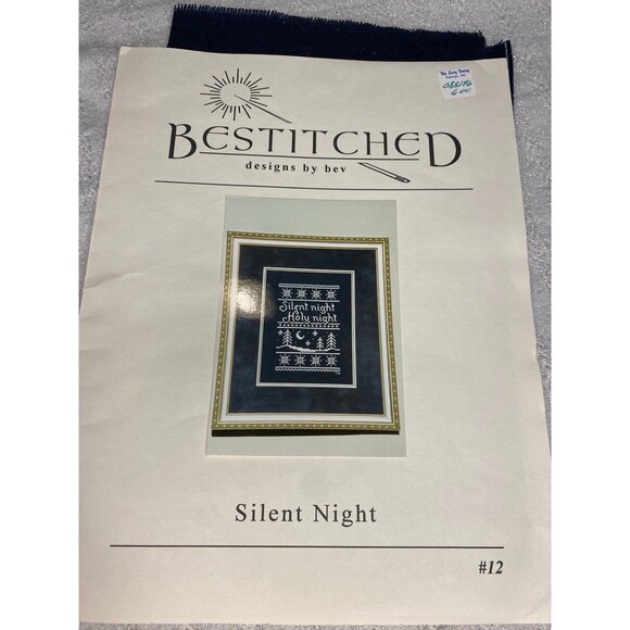 Bestitched cross stitch pattern silent night needlepoint - Picture 1 of 3